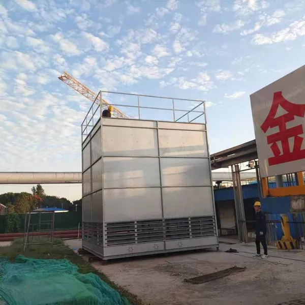 300-cubic Counterflow Cooling Tower, Medium-temperature Industrial Type, All-steel Material, 20-year Service Life