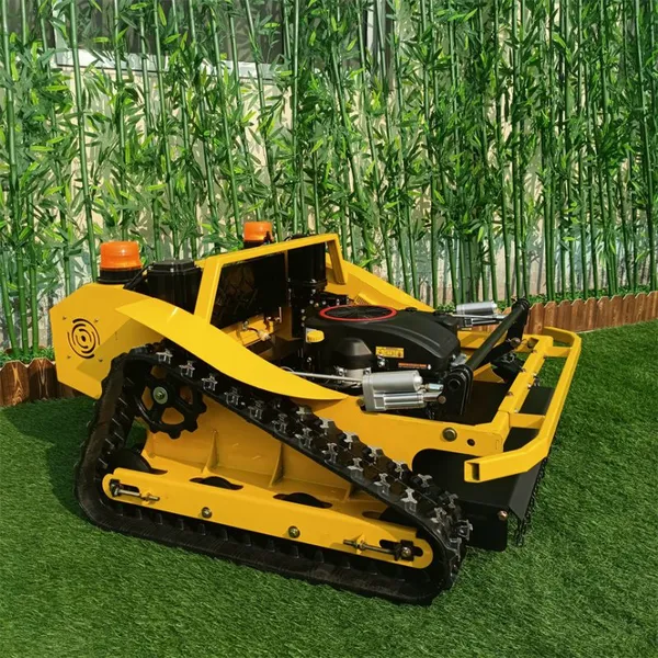 Fruit Tree Rows Vegetation Maintenance Vigorun VTLM800 Remote Manipulation Tracked Lawnmower for Sale