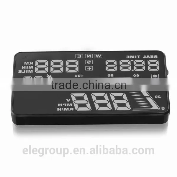 Universal 5.5" Inch Q7 LED Head Up Digital Display Car GPS OBD2 HUD photo-5