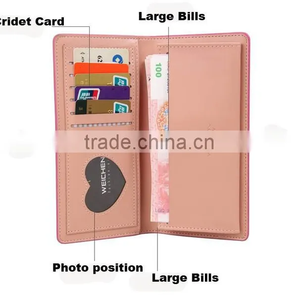 5 Colors Latest Cute Cartoon Woodpecker Pattern Leather Young Girl Wallet photo-5