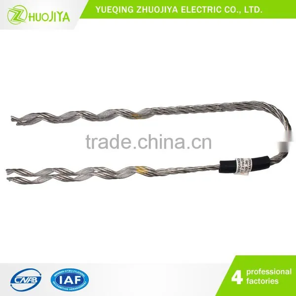 Zhuojiya High Quality Yueqing Manufacturer Hot Dip Galvanized Dead End Accessories For Preformed Wire Guy Grip