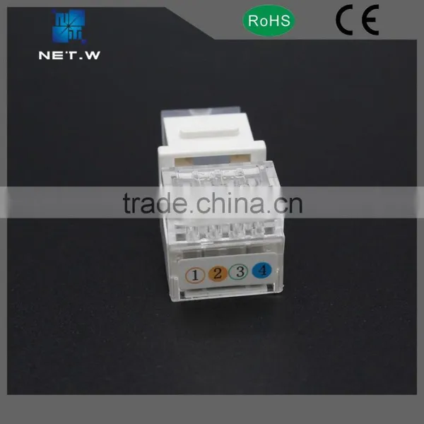 Tool Less Keystone Jack, Cat3 Telephone Rj11 Keystone Jack, Jack Keystone photo-6