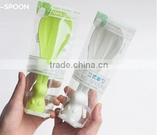 J180 Funny Little Rabbit Colorful Spoons Rice Spoon photo-5