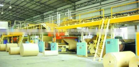 Hydraulic Roller Stand Corrugated Paper 2 Ply Cardboard Making Line photo-3