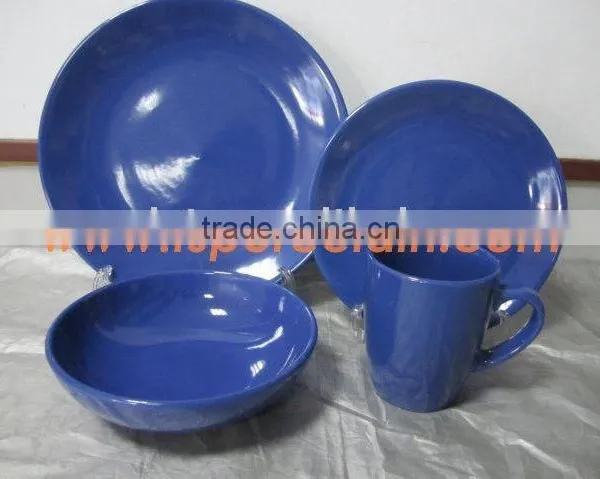 16pcs Glazed Stoneware Dinner Set