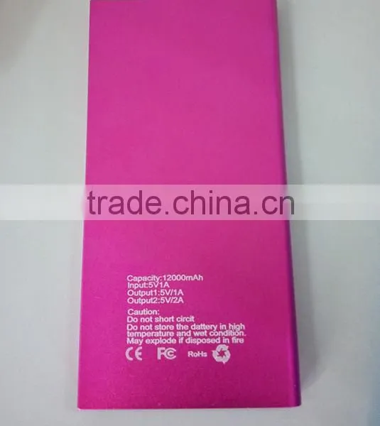Hot New Product for 2015 Super Thin 12000mA Portable Power Bank photo-2