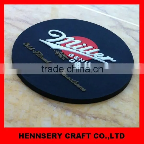 Embossed Logo New Design Silicone Coaster photo-2
