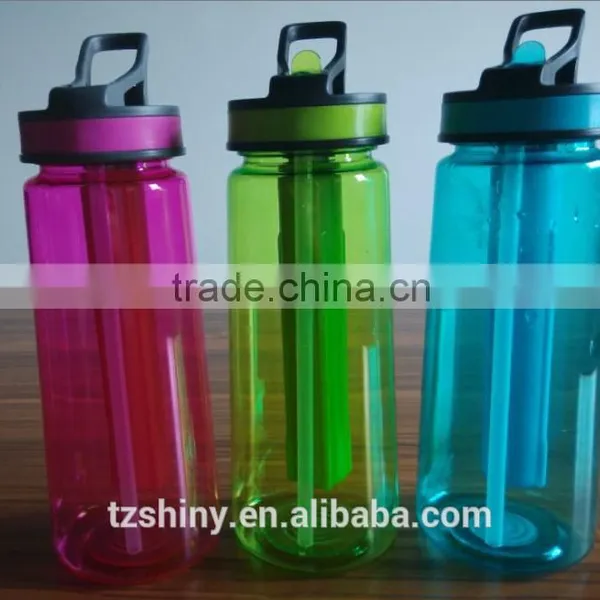 2016 Hot Selling TRITAN Water Bottle With Ice Stick Plastic TRITAN Water Bottle With Handle photo-4