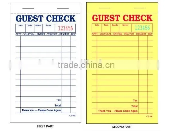 2016 Fast Selling Waiter Pads From TimiPaper CT-101 photo-2