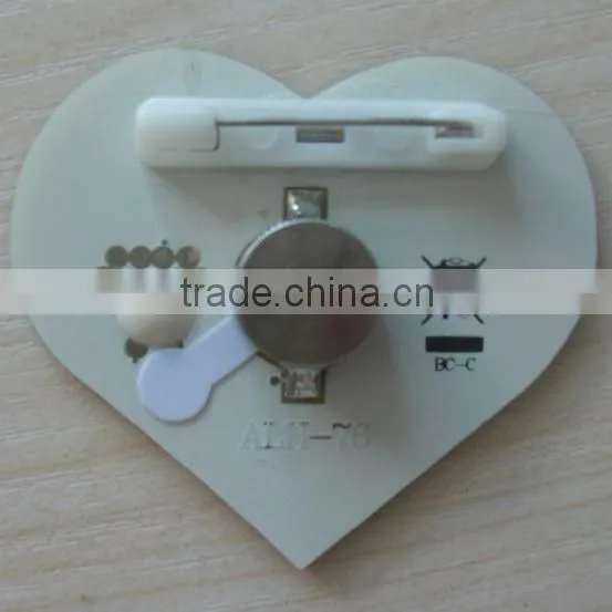High Quality LED Valentine's Day Heart Badges photo-3