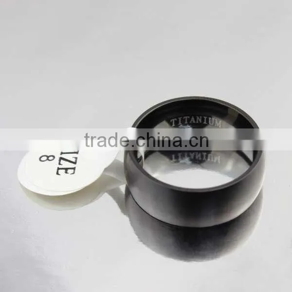 Best Price Titanium Black Men Simple Design Finger Rings photo-2