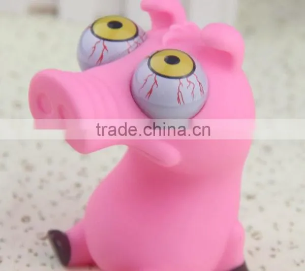 Soft Pvc Vinyl Eyes Pop Out Toys ,vinyl Pig Pop Eye Toy photo-6
