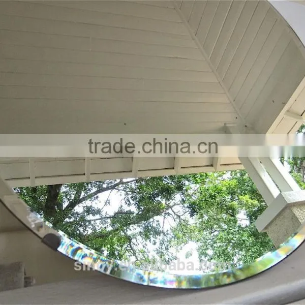 3mm to 6mm Decorative Unframed Bevelled Edge Round Mirror, Round Wall Mirror For Interior Applications photo-6