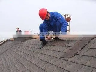 Standard 3-tab Colorful Fiberglass Asphalt Shingles Roofing Material photo-4