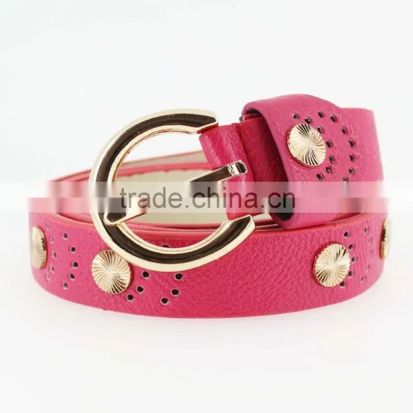 2015 Women's Fashion pu Studded Beads Belt for Jeans With Metal Beads in Yiwu photo-2
