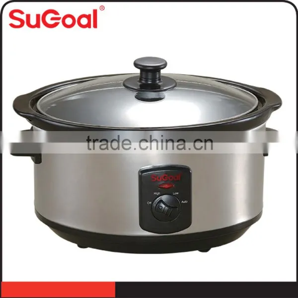 Kitchen Appliance Electric Slow Cooker With 3.5L Removable Ceramic Pot photo-3