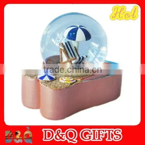 Souvenir Polyresin Sailing Boat Snow Ball photo-2
