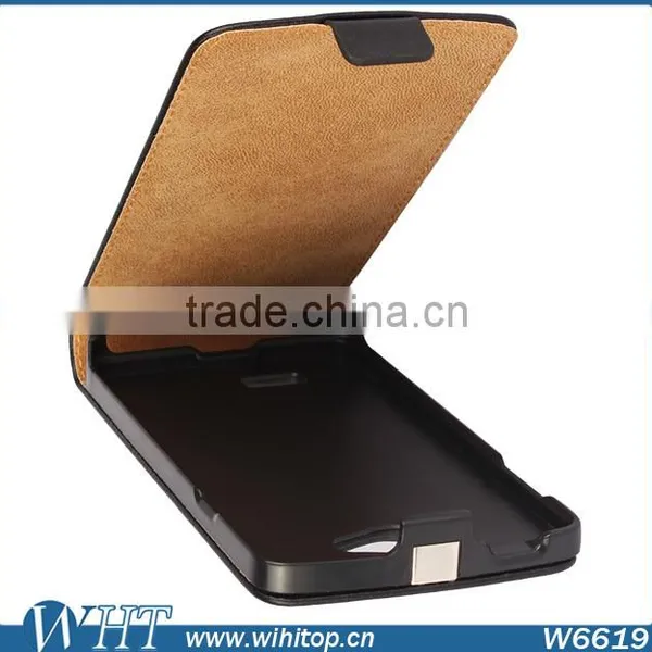 2015 New Mobile Phone Case Vertical Style PC+PU Leather Flip Cover for LG F60 photo-2
