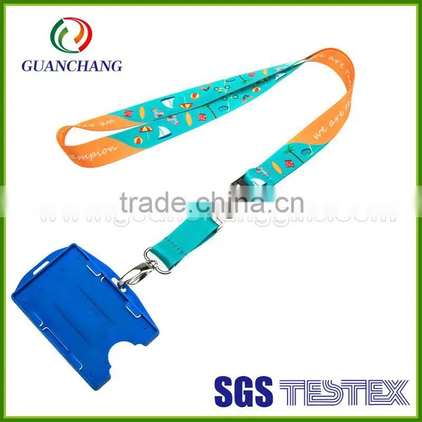 Custom Cheap Plastic Hard Card Holder Lanyard, Name Card Holder, Business Card Holder Lnayard photo-2