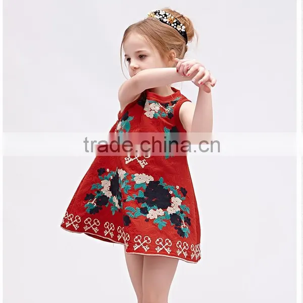 2015 Chinese Models Casual Vintage Clothing Dress for Girls
