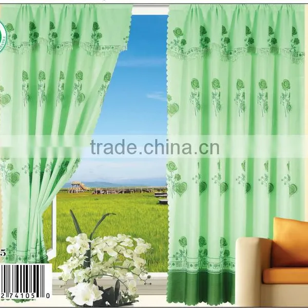 YH-105 15 Years Top-rated Golden Seller Newest 100% Polyester Printed Finished Curtain