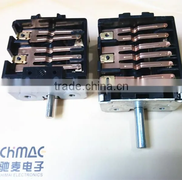 5 Position 6 Position Rotary Switch Electrical Rotary Switches Heat Resistance for Oven and Gas Cooker