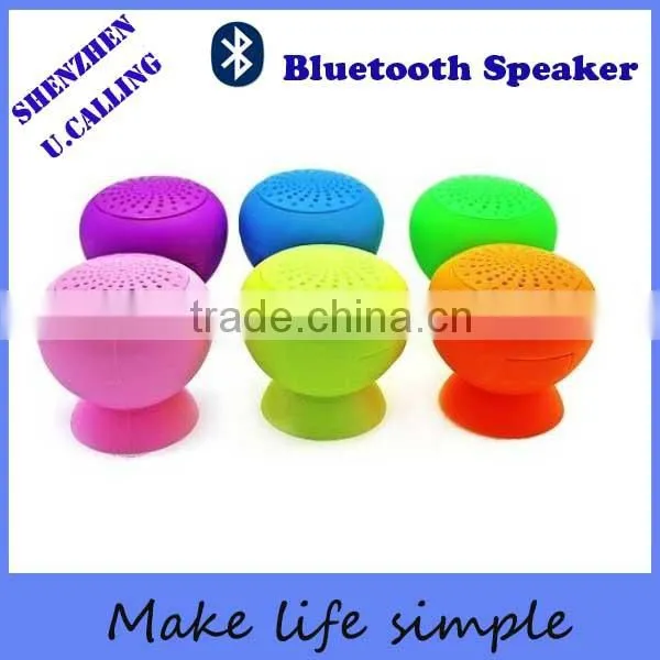 Promotion Price Mini Wireless Suction Bluetooth Speaker for Portable Device photo-2