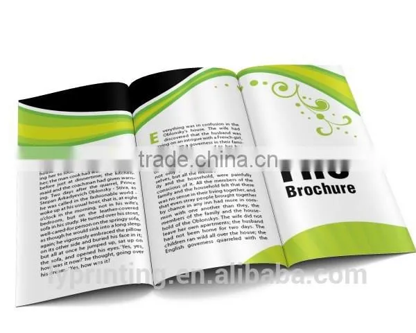 Glossy Coated Paper Flyer Printing Art Paper Folded Brochure Printing Quality Choice photo-6