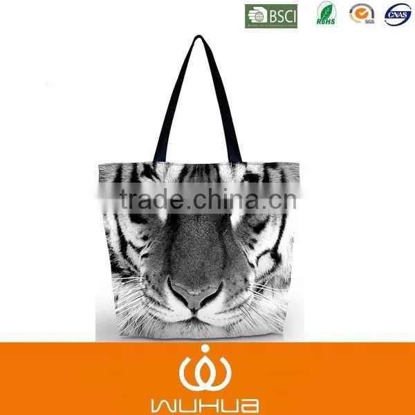 Recycle Canvas Shopping Bag With Zipper photo-2