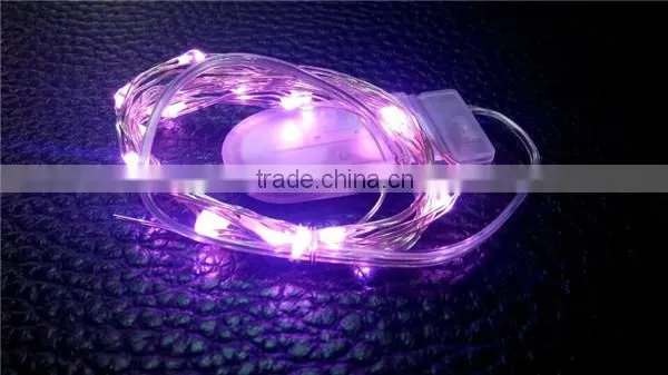 Silver Wire 20 Micro LEDs String Light Ultra-thin Starry Lights Battery photo-3