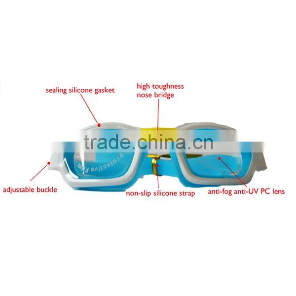 New Products Waterproof OEM Silicone Fancy Swimming Goggles photo-2