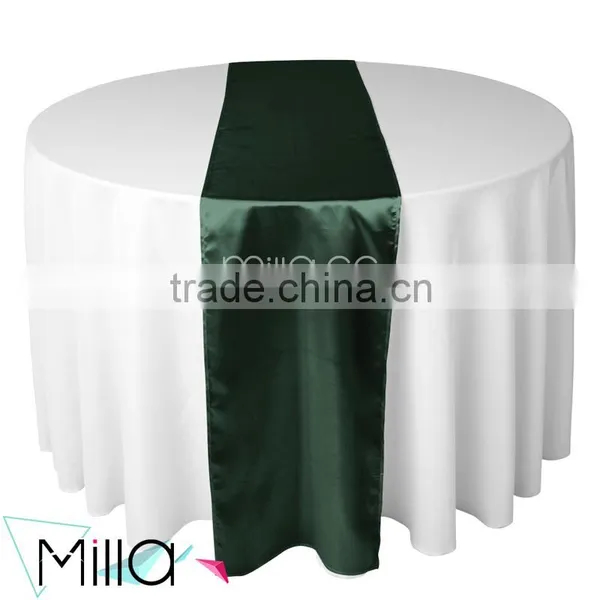 Satin Polyester Table Runner for Round/Square/Rectangle Tables Event Decor photo-2