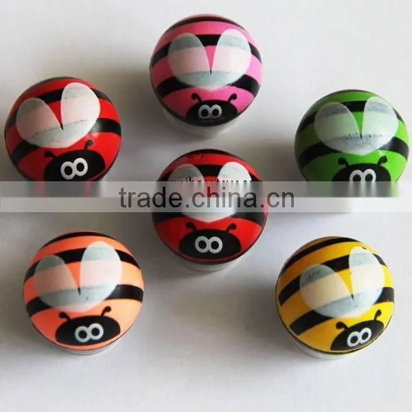 Wholesale ladybug bouncing ball for kids, printed bouncing ball