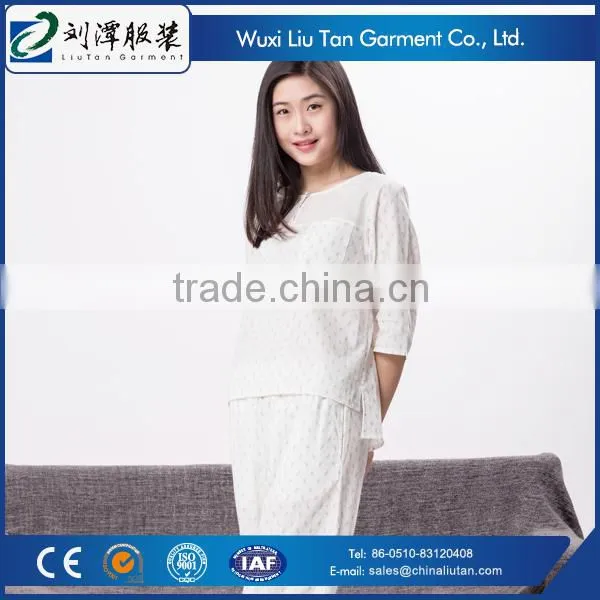 Fresh Flower Print Sexy Asian Lady the Sleepwear Oem Factory