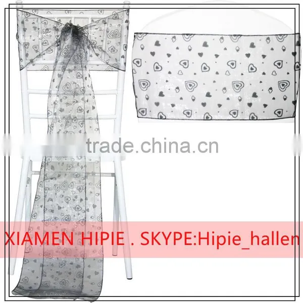 Rose Chair Sashes Floral Organza Table Runners Wedding Sash Venue Decorations photo-4