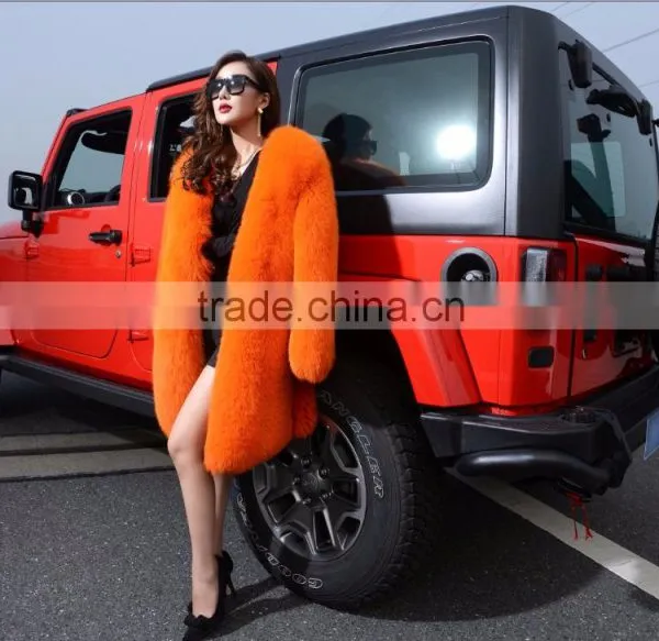 2016/2017 New Fashion Fur Coat/Women Fox Fur Coat/Winter Fox Fur Coat KZ160097 photo-5