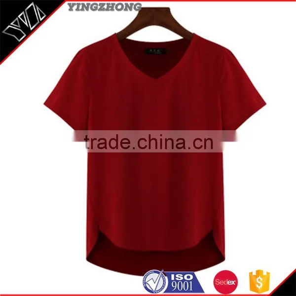 Chian Supplier Wholesale Apparel Summer Fashion Sport Clothes Lady Shirt photo-4