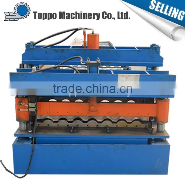 New Design High Quality Making Metal Colored Roof Tile Forming Machine photo-3