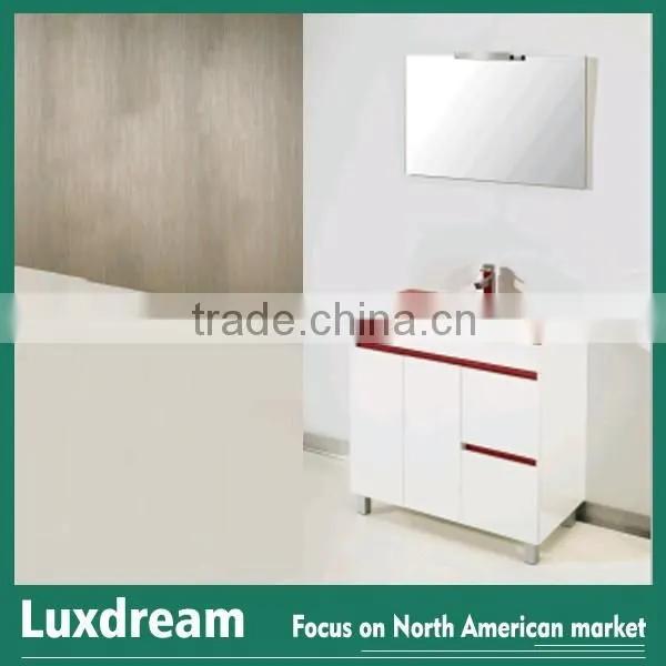 Colorful Glass Basin MDF Cabinet Commercial Bathroom Vanity photo-4
