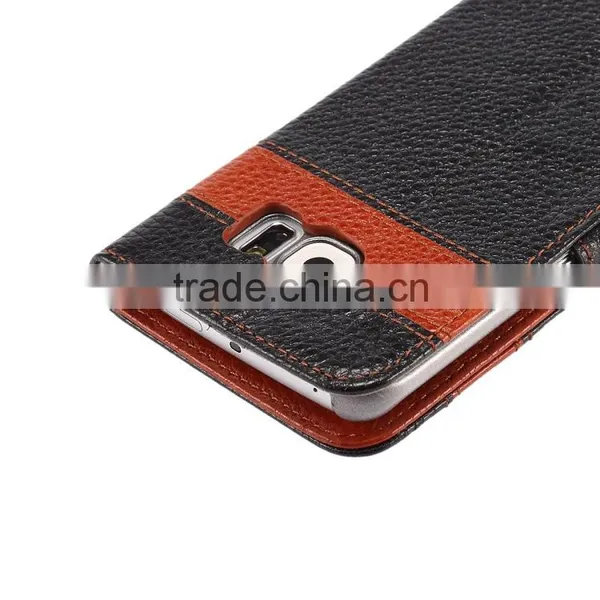 For Samsung Galaxy S6 Edge New Genuine Real Leather Card Holder Flip Wallet Case Cover photo-5