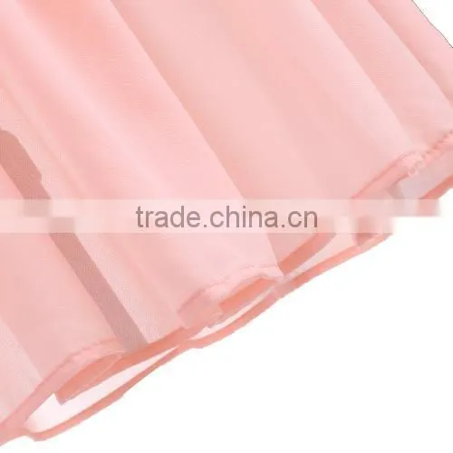 New Fashion Women High Waist Bohemia Style Chiffon Pleated Suspender Dress photo-5