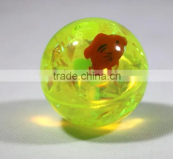 Factory Price 55mm Pvc Plastic Led Flashing Bouncy Water Ball Bouncing Toy Ball photo-5