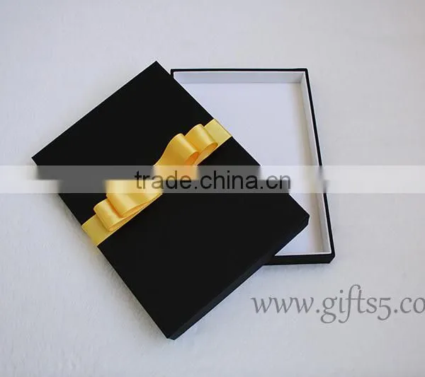 Handmade Black Wedding Invitation Packaging Boxes photo-3