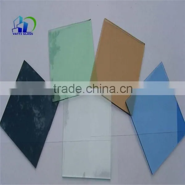 Living Room Decorative Gold Reflective Glass Gold Mirror Coating Glass 6mm Reflective Glass Door photo-6