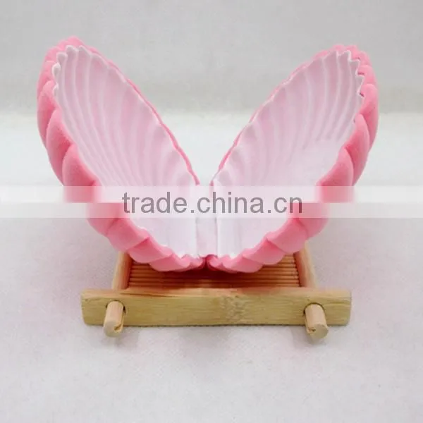 Velvet Shell Shape Box Shell Ring Box Velvet Packaging Box Ring Box photo-2