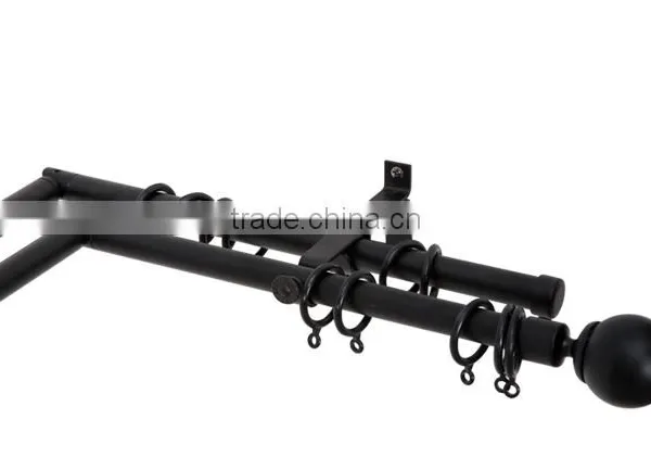 Nickel Black Adjustable Curtain Rods photo-5