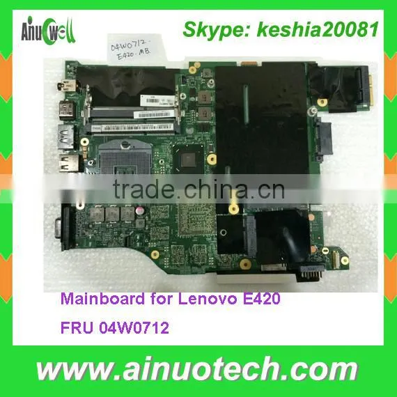 100% Brand New Laptop Mainboard for Lenovo E420 Laptop Motherboard FRU 04W0712 System Board CPU I7-3520UMA