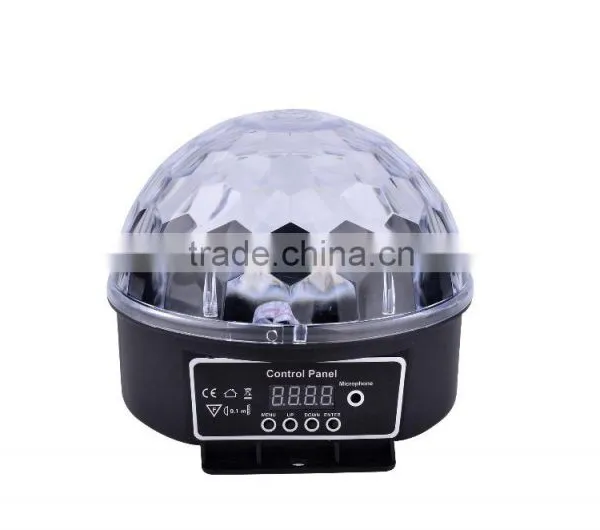 Latest Style 360 Degrees Rotating LED Crystal Magic Ball Light Mini RGB Mini Disco DJ Ball Stage Lighting Wholesale photo-5