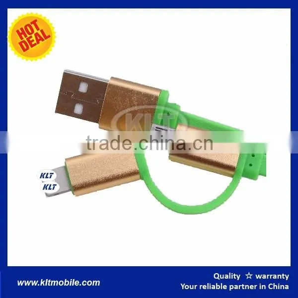 MOBILE PHONE Metal 2 in 1 USB Cable FITS ANDROID/ APP/SAM photo-2