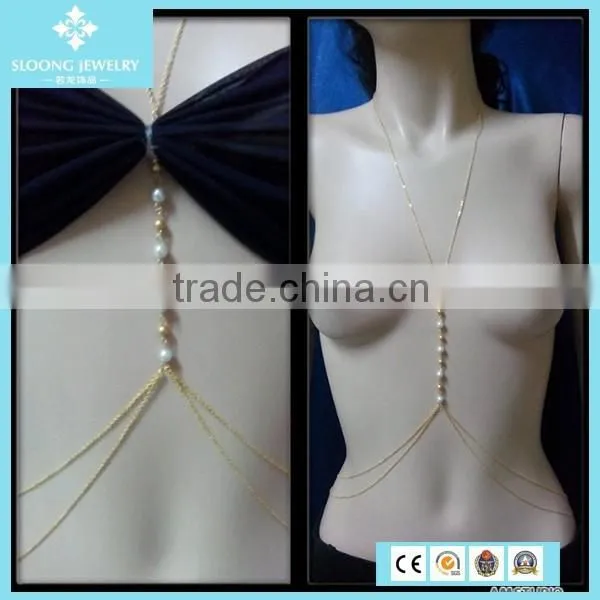 Fashion Pearl Body Chain Jewelry For Women photo-3